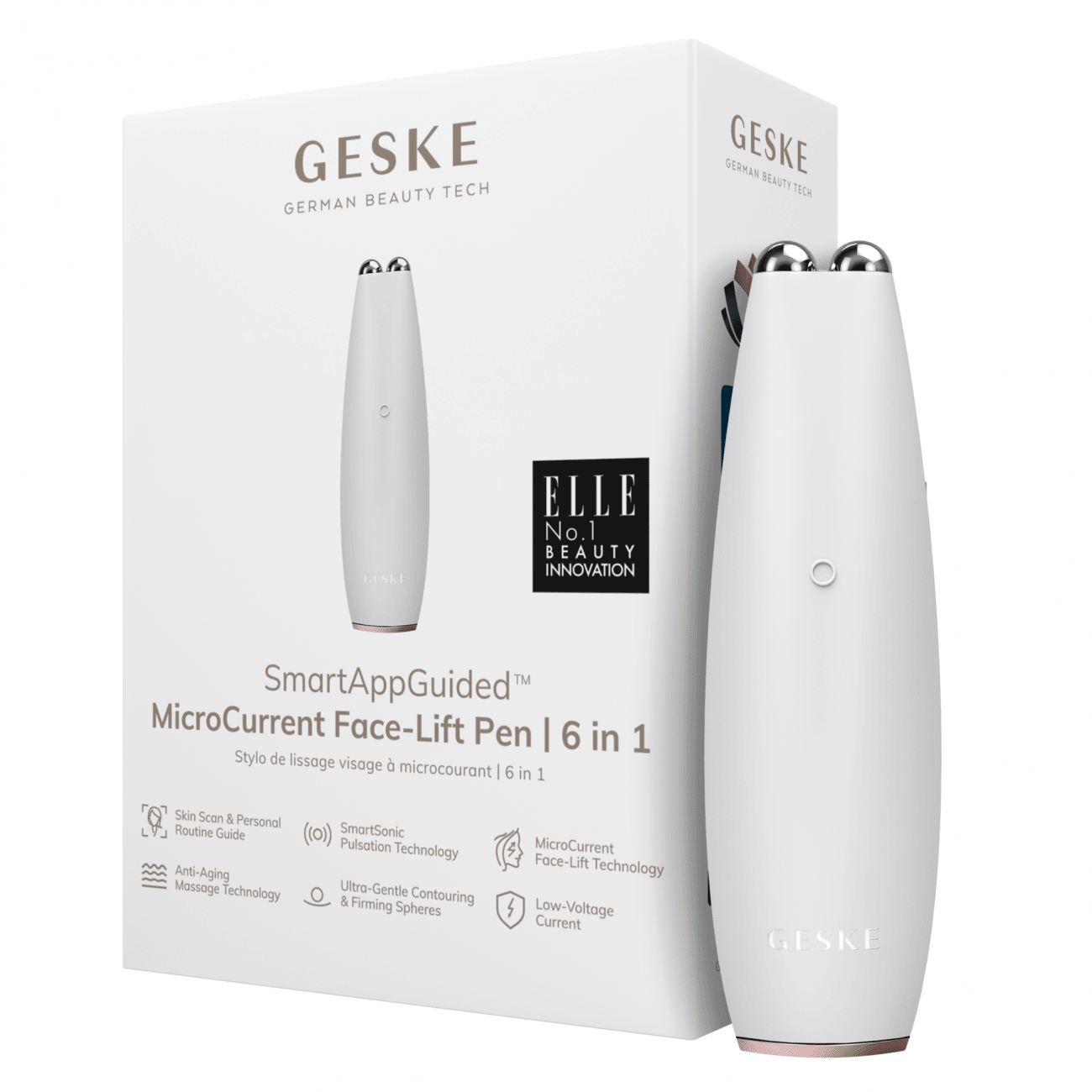 Geske MicroCurrent Face-Lift Pen | 6 in 1 Starlight - Reflexions Salon