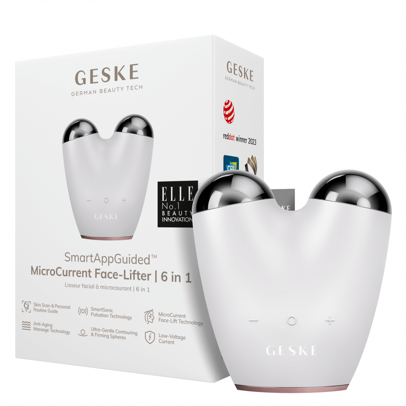 Geske MicroCurrent Face Lifter 6 in 1 Starlight - Reflexions Salon