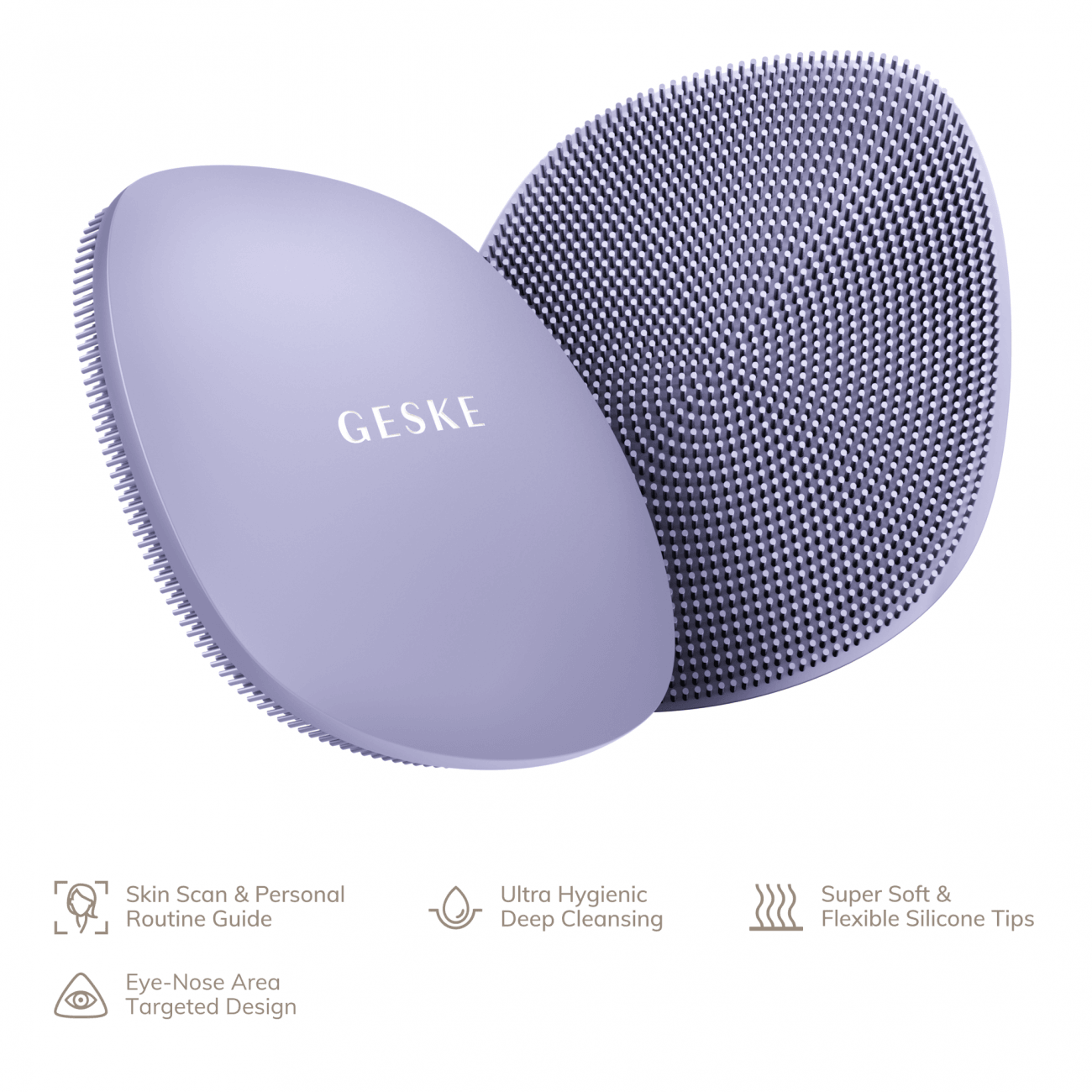 Geske Facial Brush | 4 in 1 Purple - Reflexions Salon