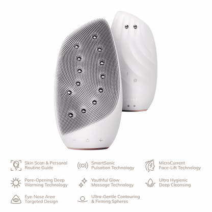 Geske Sonic Thermo Facial Brush & Face-Lifter | 8 In 1 Starlight - Reflexions Salon