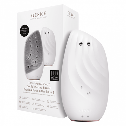 Geske Sonic Thermo Facial Brush & Face-Lifter | 8 In 1 Starlight - Reflexions Salon