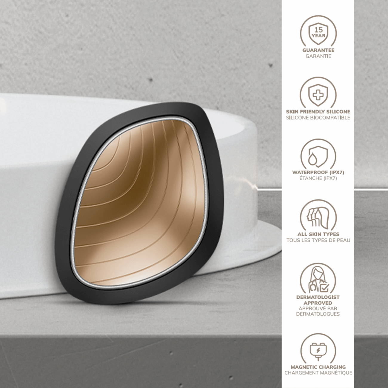 Geske Sonic Warm & Cool Mask | 9 in 1 Gray - Reflexions Salon